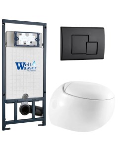 Комплект 10000010727 унитаз Jeckenbach 004 GL WT инсталляция кнопка смыва Weltwasser