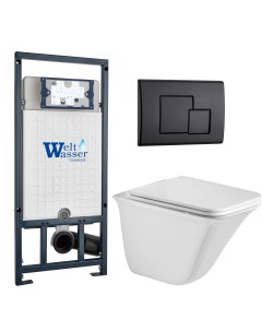 Комплект 10000010981 унитаз Rotbach 004 GL WT инсталляция кнопка смыва Ma Weltwasser