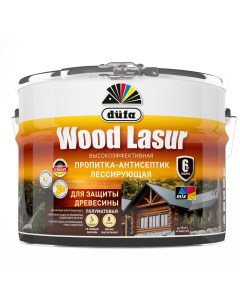 Пропитка для дерева Wood Lasur Красное дерево 9 л Dufa