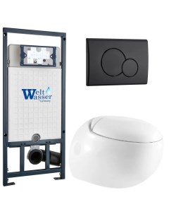 Комплект 10000010725 унитаз Jeckenbach 004 GL WT инсталляция кнопка смыва Weltwasser