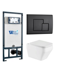 Комплект 10000011687 унитаз Hofbach 041 GL WT инсталляция кнопка смыва Ma Weltwasser