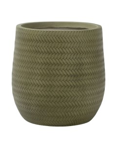 Горшок для цветов Плетение 22 см блеклый зеленый L&t pottery