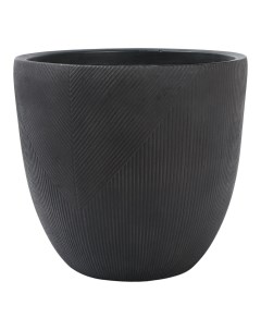 Горшок для цветов Геометрия Антик 30 см черный L&t pottery