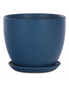 Цветочное кашпо синий матовый 1 шт Shine pots
