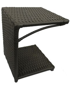 Стол для шезлонга 35x35 см коричневый Nobrand