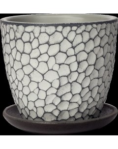 Горшок цветочный Манго 12 v0 7 л бетон светло серый Nobrand