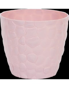 Кашпо Камни 22 h19 1 см v4 8 л пластик розовый Idea