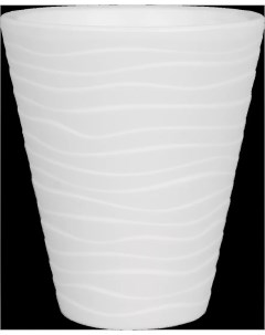 Горшок цветочный Валенсия 17 h20 см v2 8 л пластик белый Nobrand