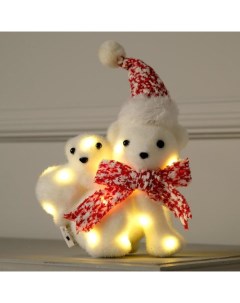 Новогодний светильник Медведица с медвежонком 4843991 белый теплый Luazon lighting