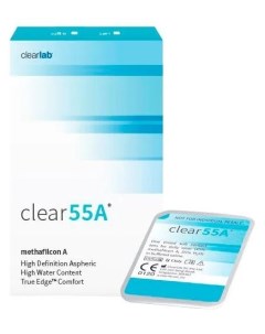 Линзы Clear 55A 6 шт 2 75 R 8 7 Clearlab