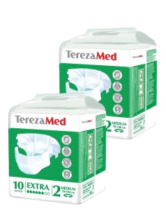 Комплект Подгузники для взрослых Extra Medium 2 10 шт 2 упак Terezamed