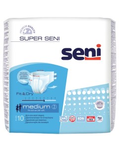 Подгузники Сени Super Medium для взрослых 10 шт Tzmo sa