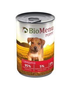 Консервы для щенков Puppy говядина 95 мясо 410 г Biomenu