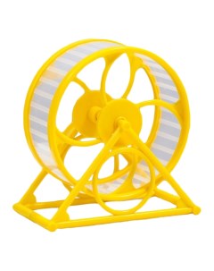 Колесо на подставке для грызунов диаметр колеса 12 5 см 14 х 3 х 9 см жёлтое Пижон