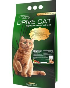 Сухой корм для кошек полнорационный с говядиной 1 кг Drive cat