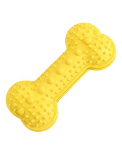 Игрушка для собак Snack Косточка с шипами 18 см желтая Lilli pet