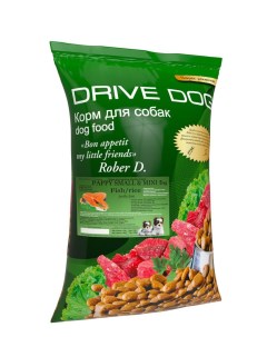 Сухой корм для щенков рыба с рисом для мелких пород 5 кг Drive dog