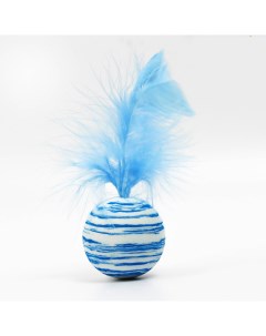 Игрушка дразнилка для кошек Водоворот голубая пластиковая 4 2 см Пижон