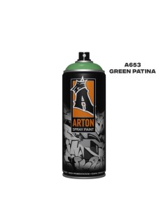 Аэрозольная краска A653 Green Patina 520мл травяной зеленый Arton