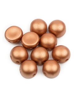 Бусины Cabochon bead 6 мм Alabaster Metallic Copper 50 шт Czech beads