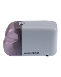 Точилка электрическая Prof Press ТК 8052 1 отверстие с контейнером спиральное лезвие серая Проф-пресс