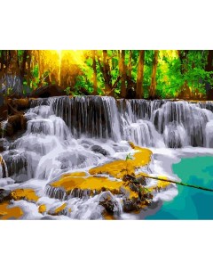 Картина по номерам Тайский водопад 40x50 Вангогвомне