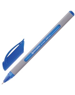 Ручка шариковая Extra Glide Soft Grey синий цвет чернил 12шт Brauberg