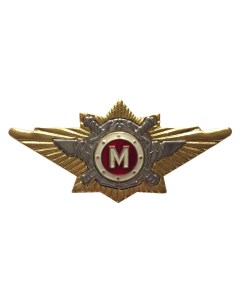 Значок 749434 классности МВД офицерского состава цвет красный 7х3 4х1 см Kamukamu