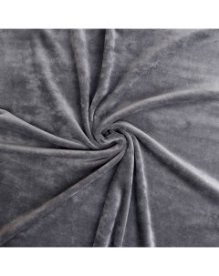 Ткань Велюр Лоскут на трикотажной основе темно серый 100x180 см Страна карнавалия