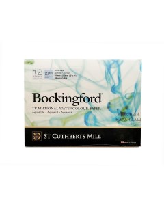 Альбом склейка для акварели Bockingford C P среднее зерно 31х23 см 12 л 300 г белый St cuthberts mill