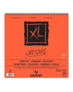 Альбом на спирали для графики XL Croquis 30х30см 120 листов Canson