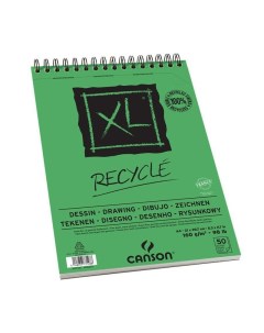 Альбом на спирали для графики XL Recycle 21х29 7см 50 листов Canson