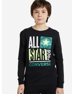 Лонгслив для мальчиков All Star Stack Up Черный Converse