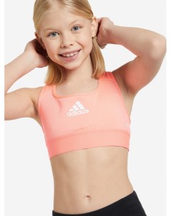 Спортивный топ бра для девочек AEROREADY Training Power React Оранжевый Adidas