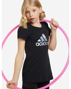 Футболка для девочек Dance Metallic Print Черный Adidas