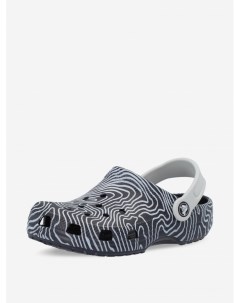 Сабо детские Classic Topographic Clog K Синий Crocs