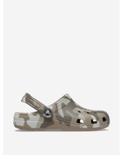 Сабо мужские Classic Printed Camo Clog Коричневый Crocs