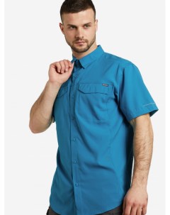 Рубашка с коротким рукавом мужская Silver Ridge Lite Short Sleeve Shirt Синий Columbia