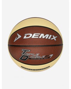 Мяч баскетбольный Triple Double 7 Коричневый Demix
