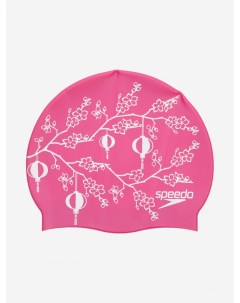 Шапочка для плавания Slogan Розовый Speedo