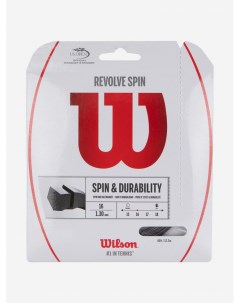 Струна для большого тенниса REVOLVE SPIN 16 SET BK Черный Wilson