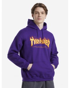 Худи мужская Flame Logo Фиолетовый Thrasher