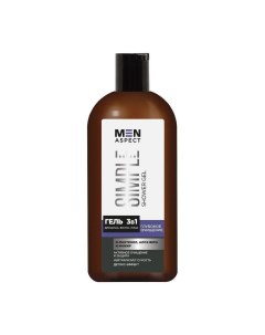 Men aspect simple гель для душа волос лица 3в1 глубокое очищение 500мл Modum