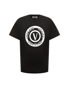 Хлопковая футболка Versace jeans couture