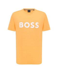 Хлопковая футболка Boss