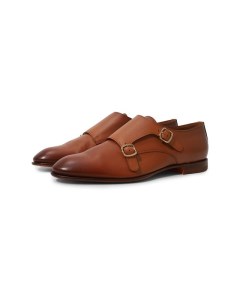 Кожаные монки Double Buckle Santoni