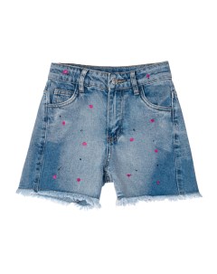 Шорты текстильные джинсовые для девочек Playtoday tween