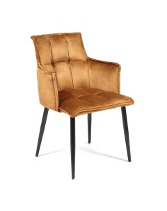 Кресло Saskia 55х61х85 см коричневый черный Tc