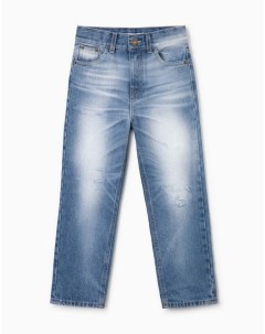 Джинсы Straight с потёртостями для мальчика Gloria jeans