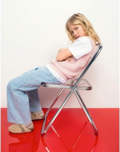 Джинсы Long leg с аппликацией для девочки Gloria jeans